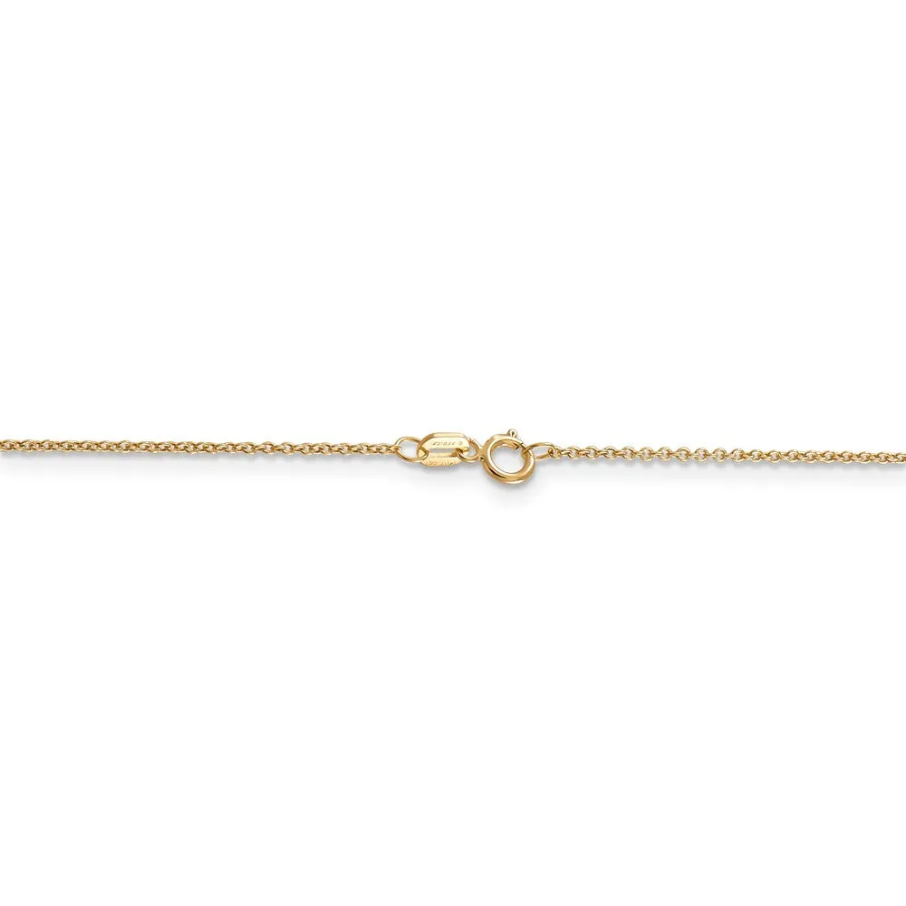 14k Yellow Gold 2D Boxing Glove Necklace