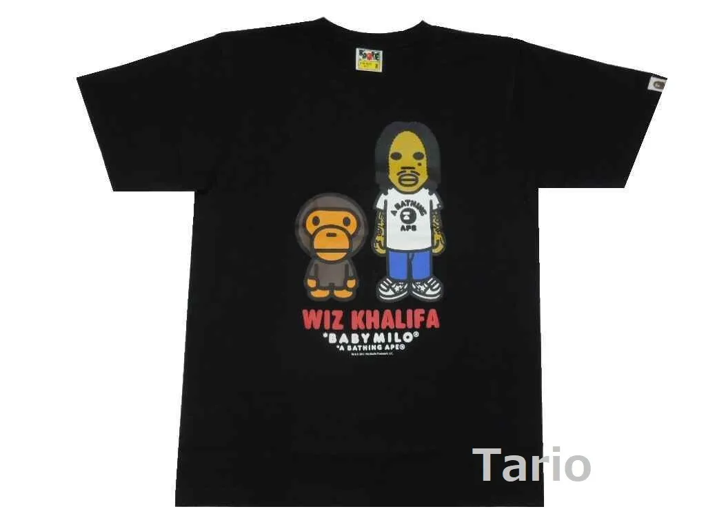 A BATHING APE  |Street Style Collaboration Cotton Short Sleeves T-Shirts