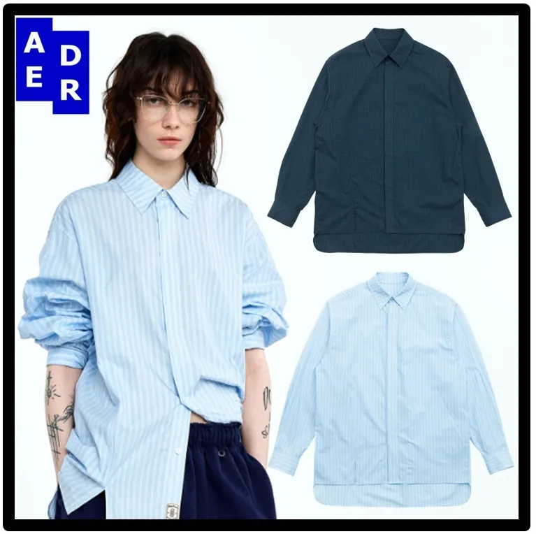 ADERERROR  |Casual Style Unisex Street Style Logo Shirts & Blouses