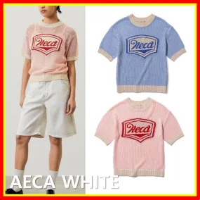 AECA WHITE  |Street Style V-neck & Crew neck