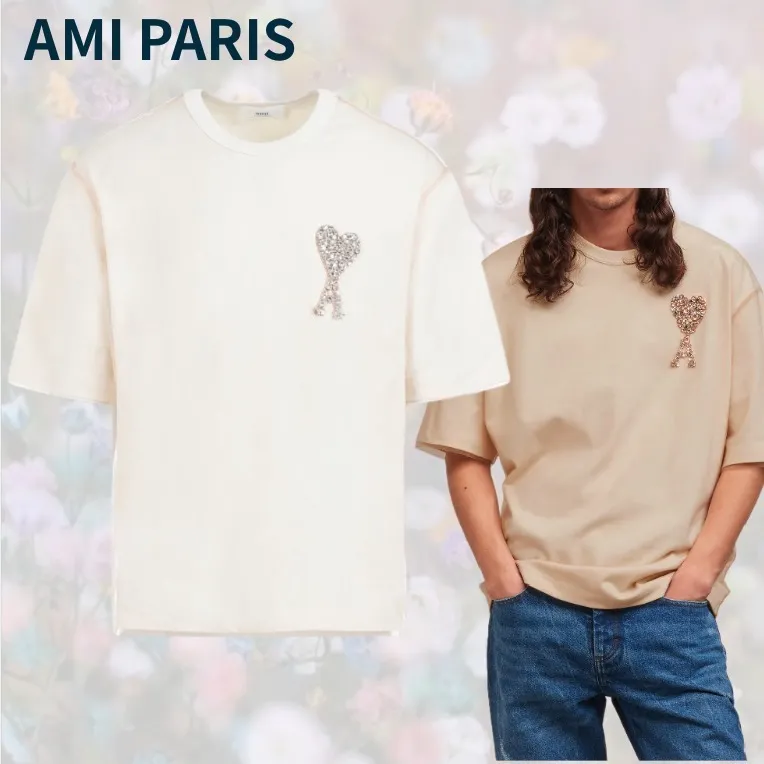 AMI PARIS  |Plain Logo Designers T-Shirts