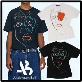 ANDERSSON BELL  |Unisex Street Style Logo T-Shirts