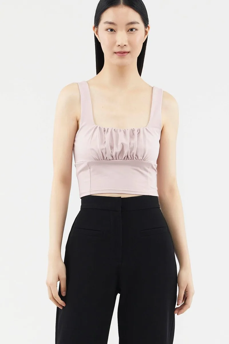 Anela Ruched Crop Top 