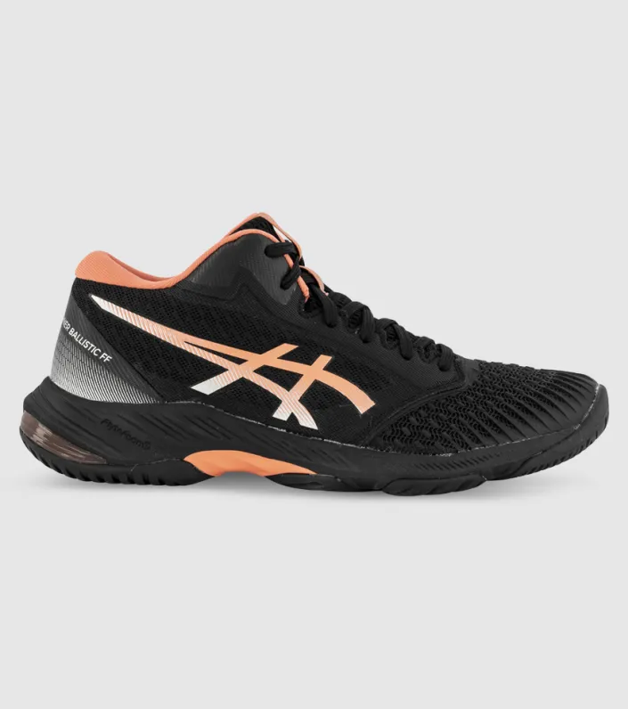 asics netburner ballistic ff mid-top 3 womens netball shoes