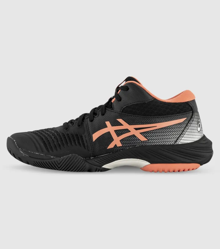 asics netburner ballistic ff mid-top 3 womens netball shoes