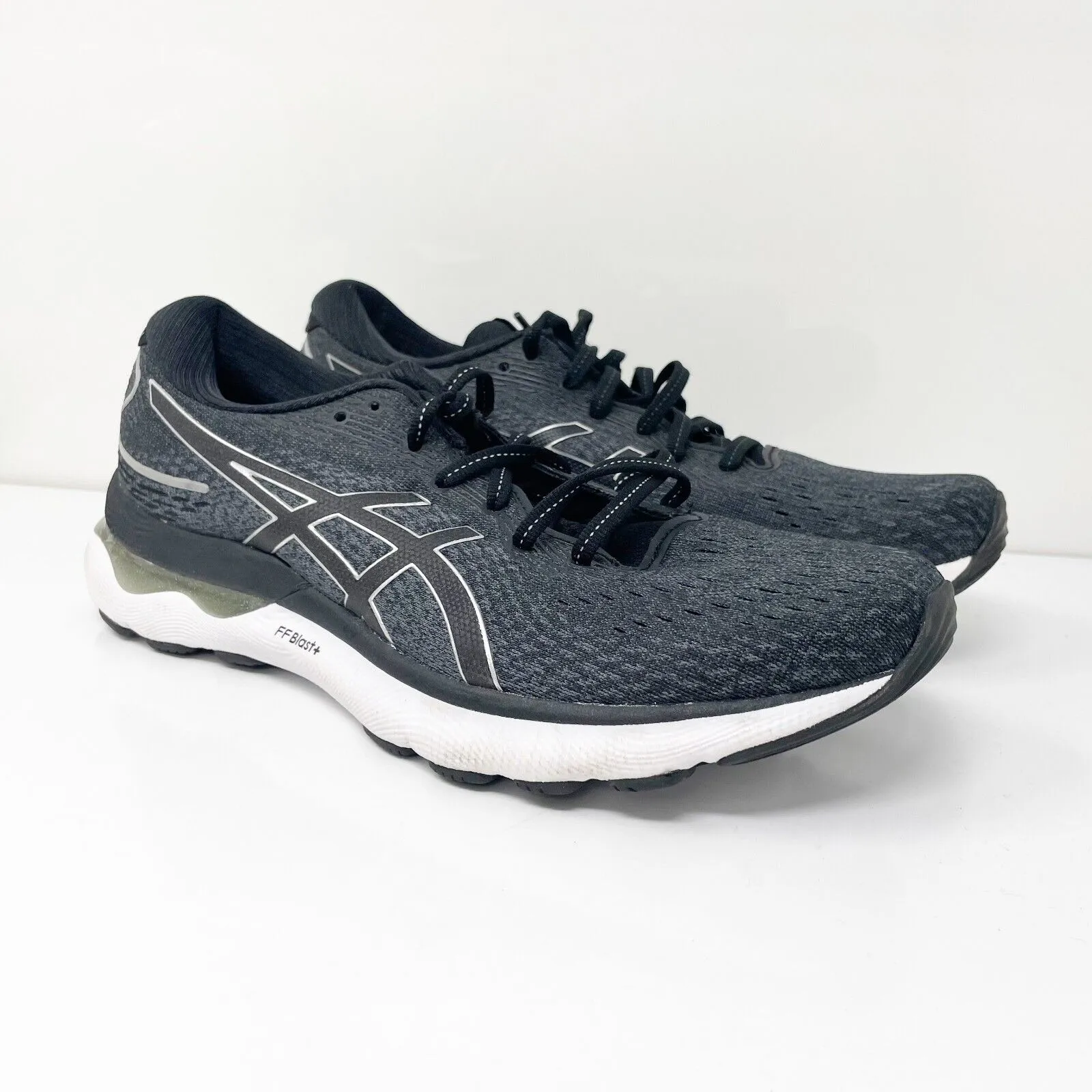 Asics Womens Gel Nimbus 24 1012B201 Black Running Shoes Sneakers Size 10