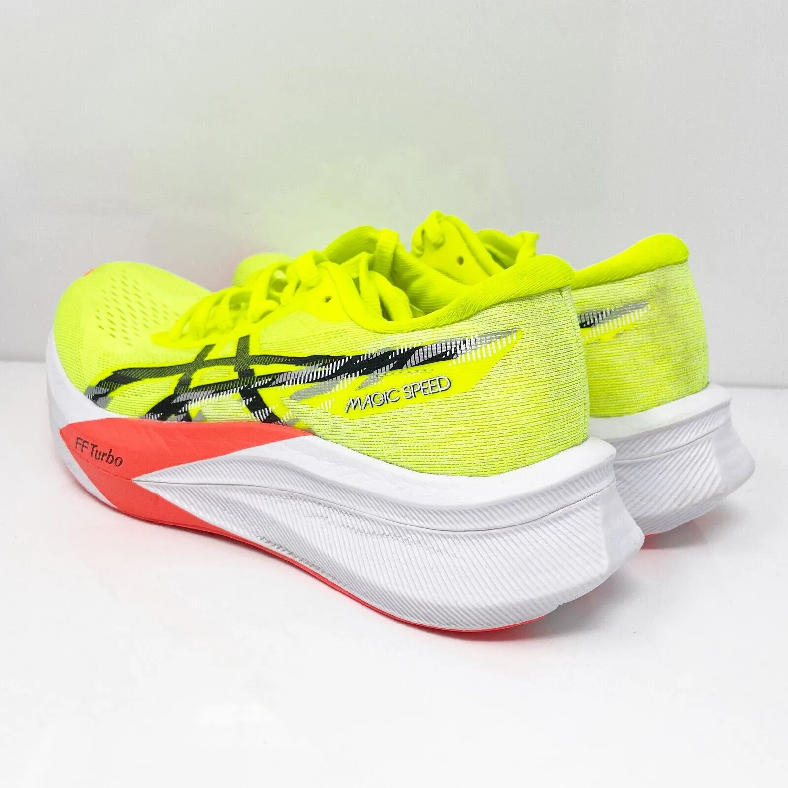 Asics Womens Magic Speed 4 1012B676 Yellow Running Shoes Sneakers Size 7.5