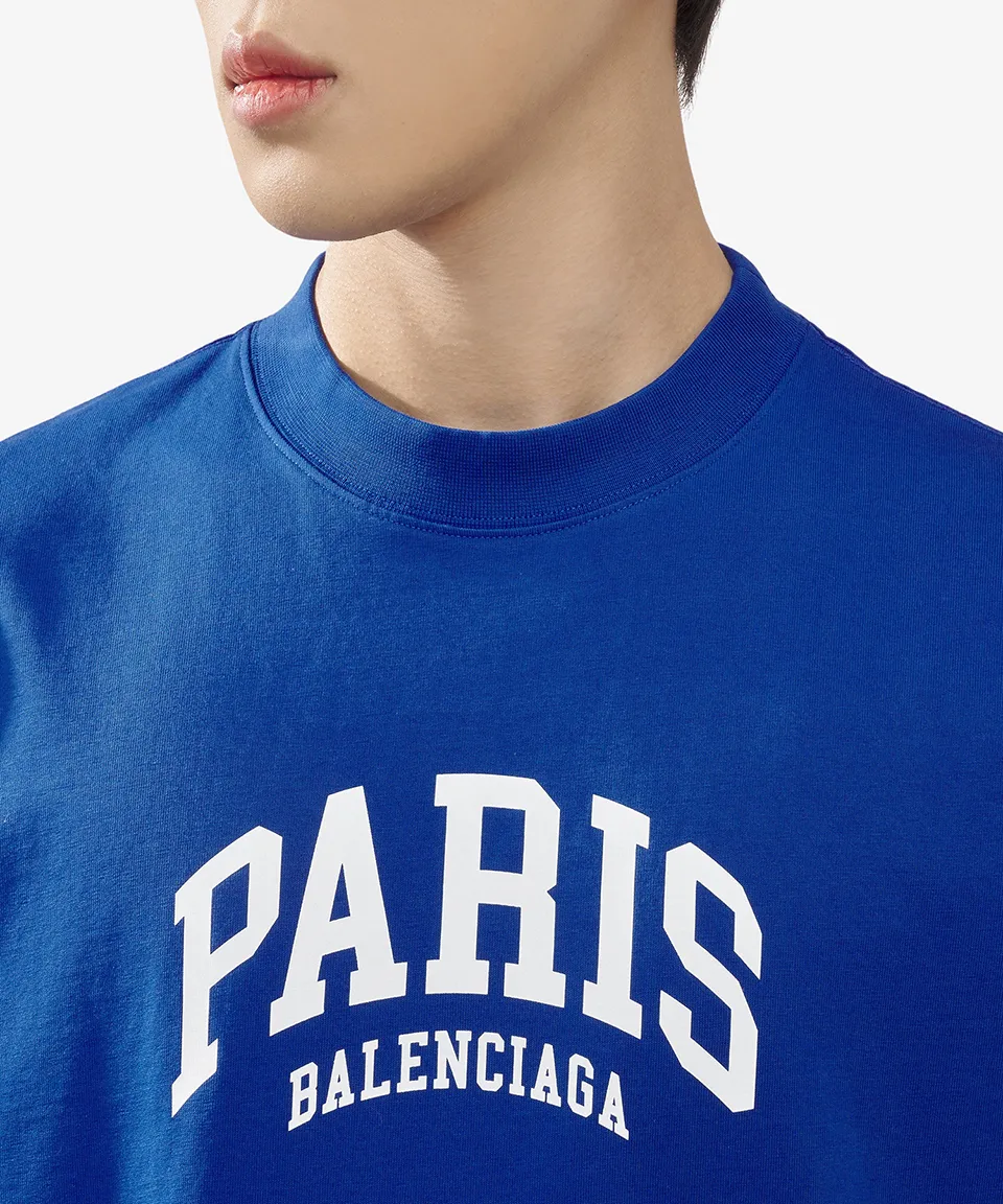 BALENCIAGA  |Crew Neck Street Style Plain Cotton Short Sleeves Logo