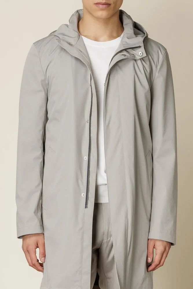 Bellagio Hooded Coat - Tech Stone Grey