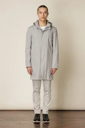 Bellagio Hooded Coat - Tech Stone Grey