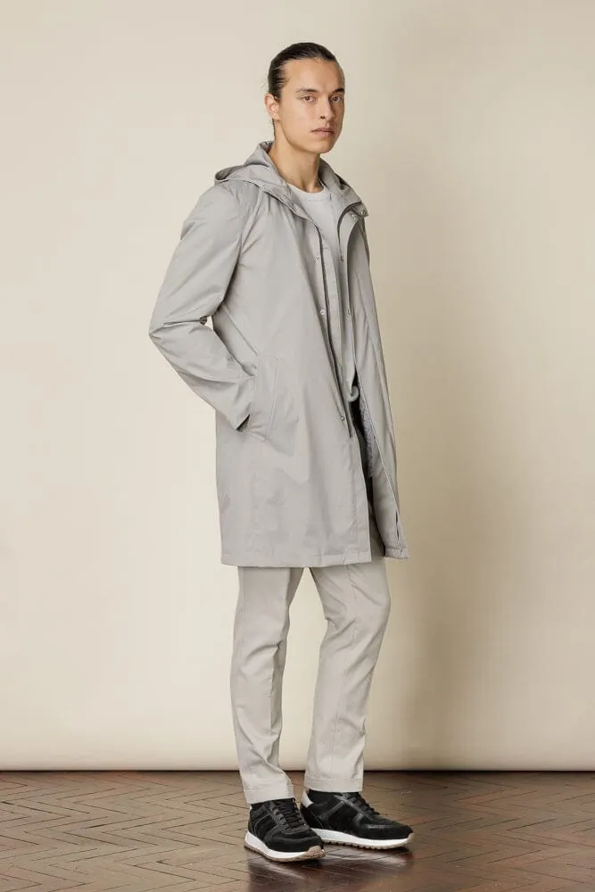 Bellagio Hooded Coat - Tech Stone Grey