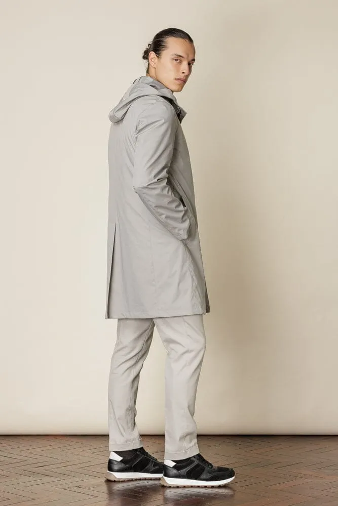 Bellagio Hooded Coat - Tech Stone Grey