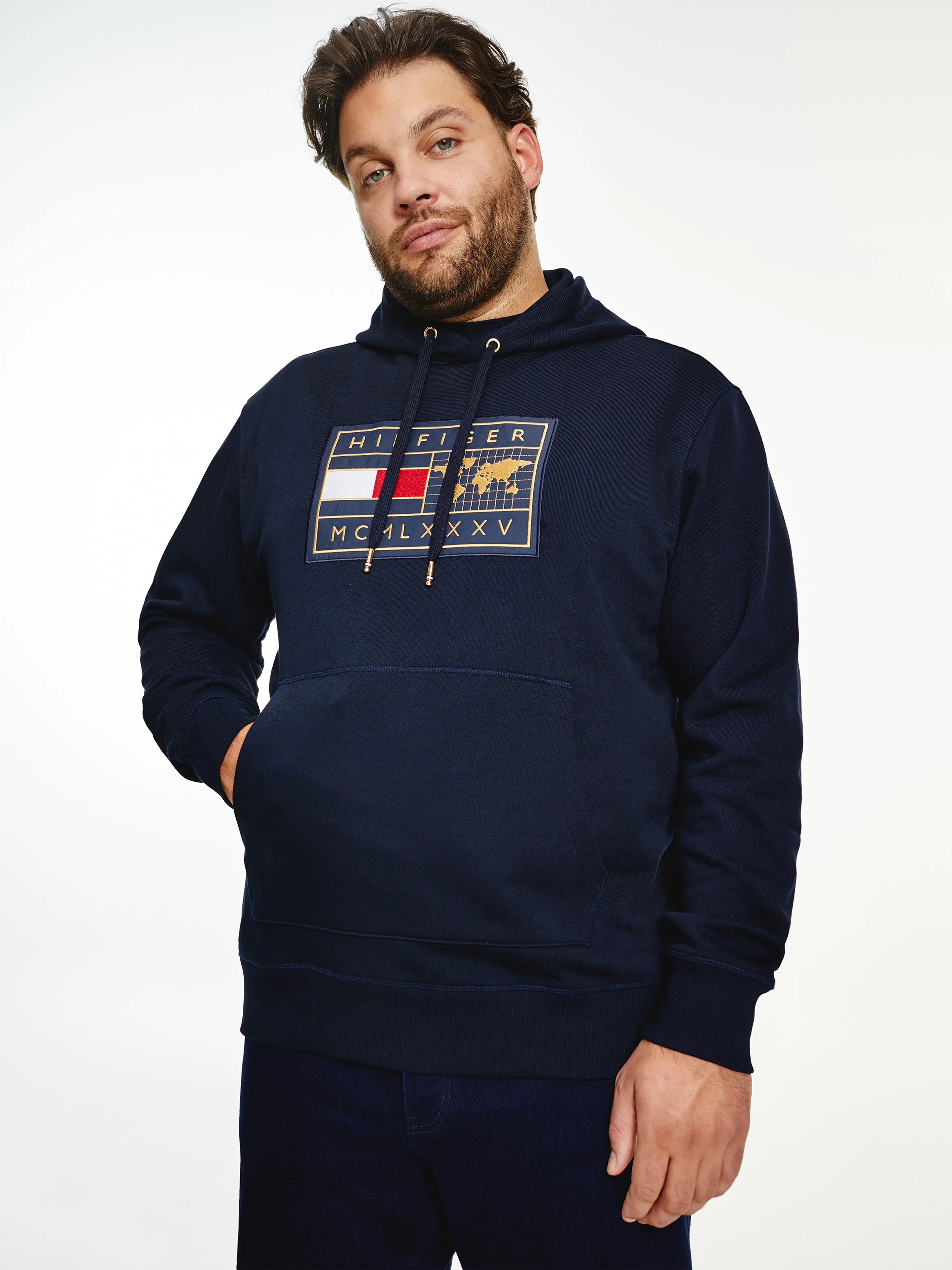 Big & Tall Icons Earth Hoodie | Hoodies | Tommy Hilfiger