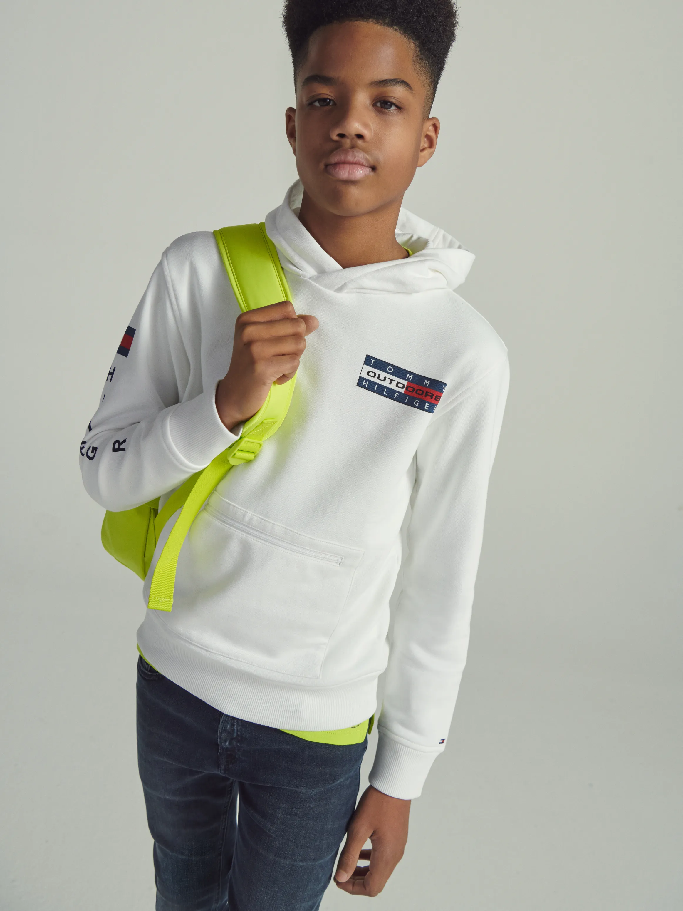 Boys 3-7 Outdoor Logo Hoodie | Hoodies | Tommy Hilfiger