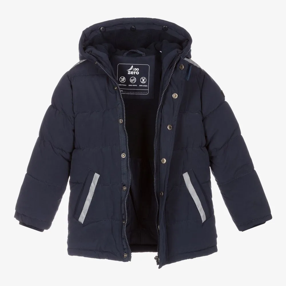 Boys Blue Puffer Coat