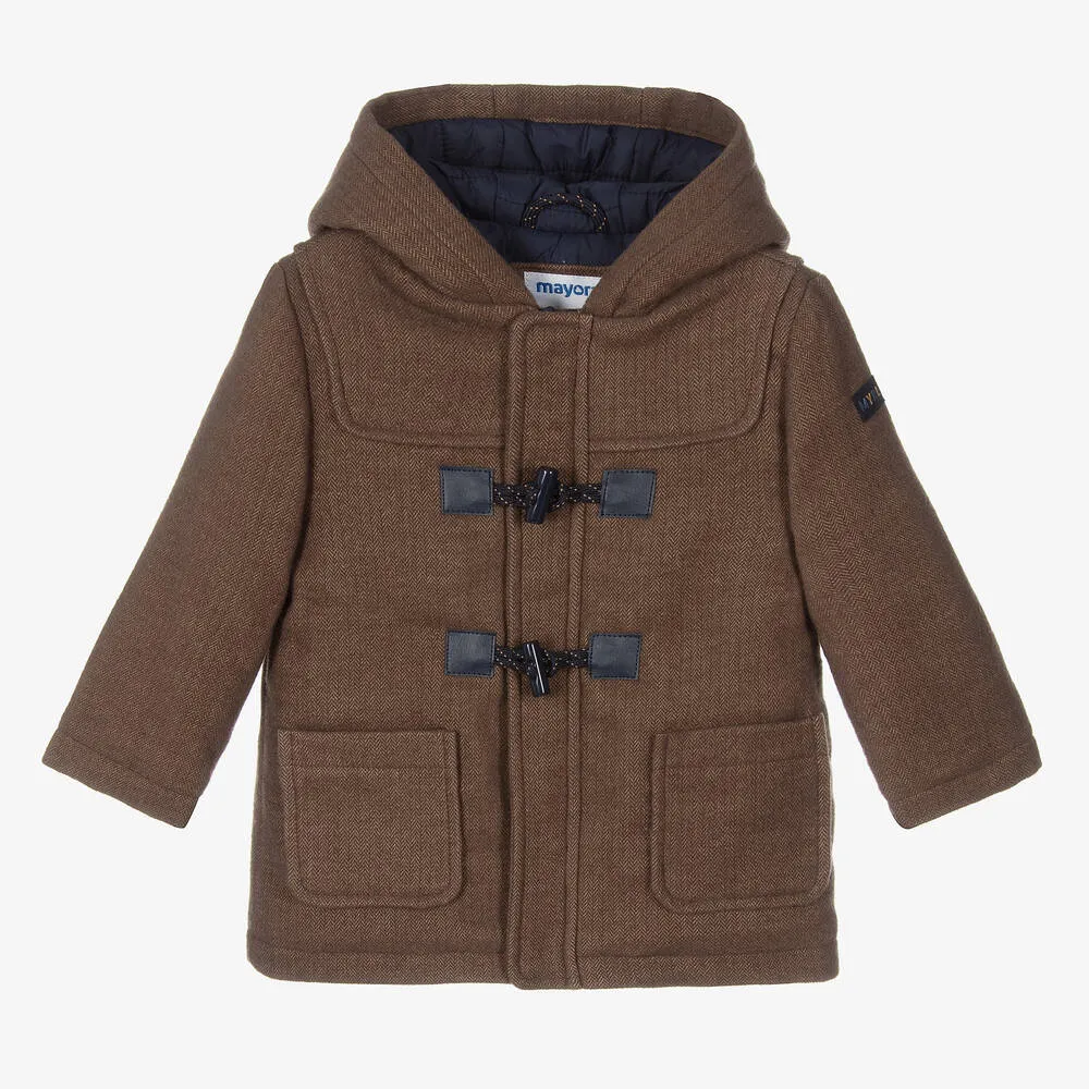 Boys Brown Duffle Coat