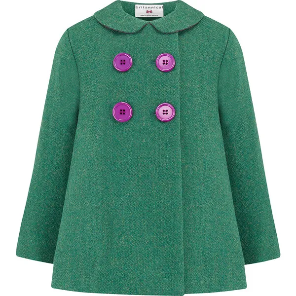 Britannical Fitzrovia Coat, Cut Grass Green