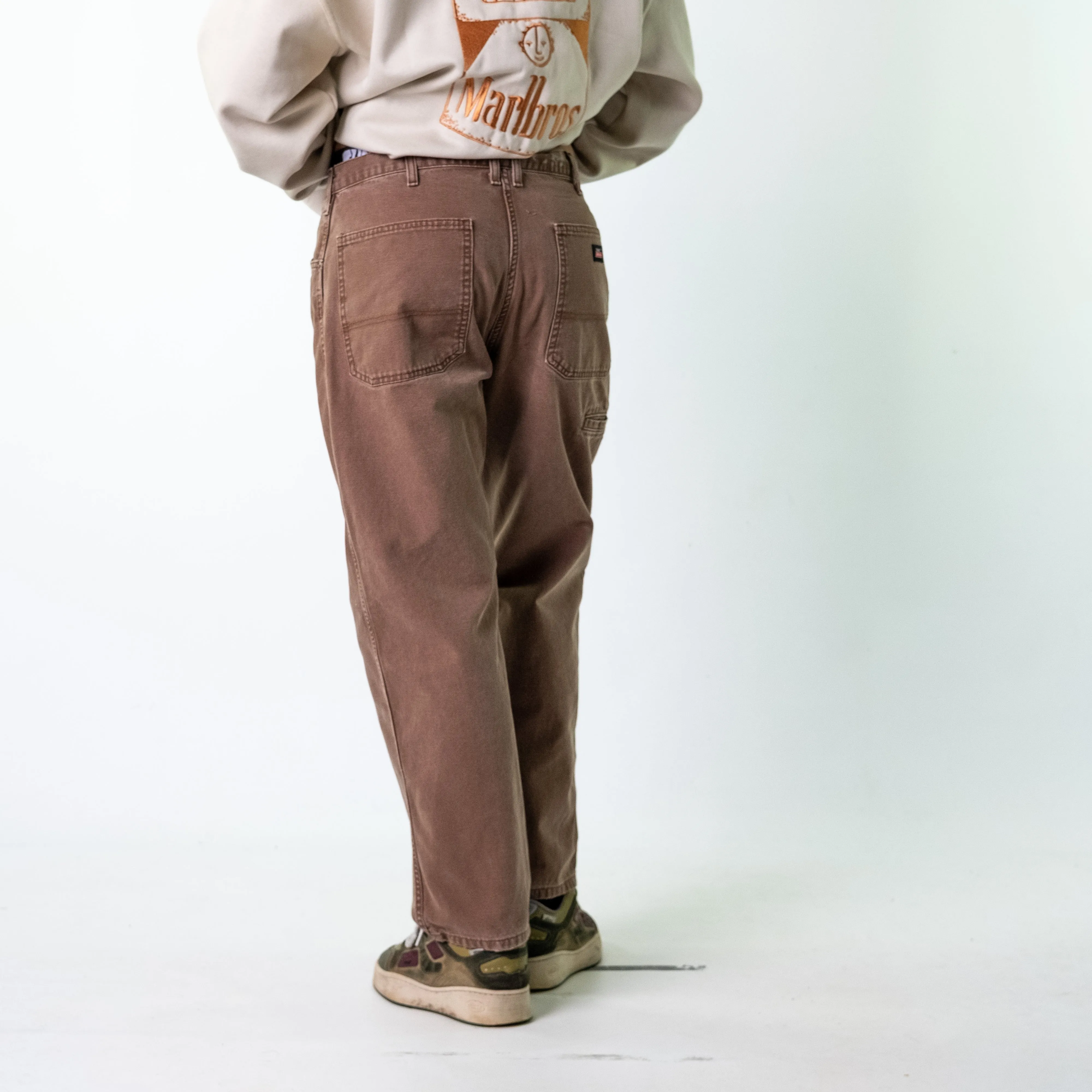 Brown 90s Dickies  Cargo Skater Trousers Pants Jeans (34x30)