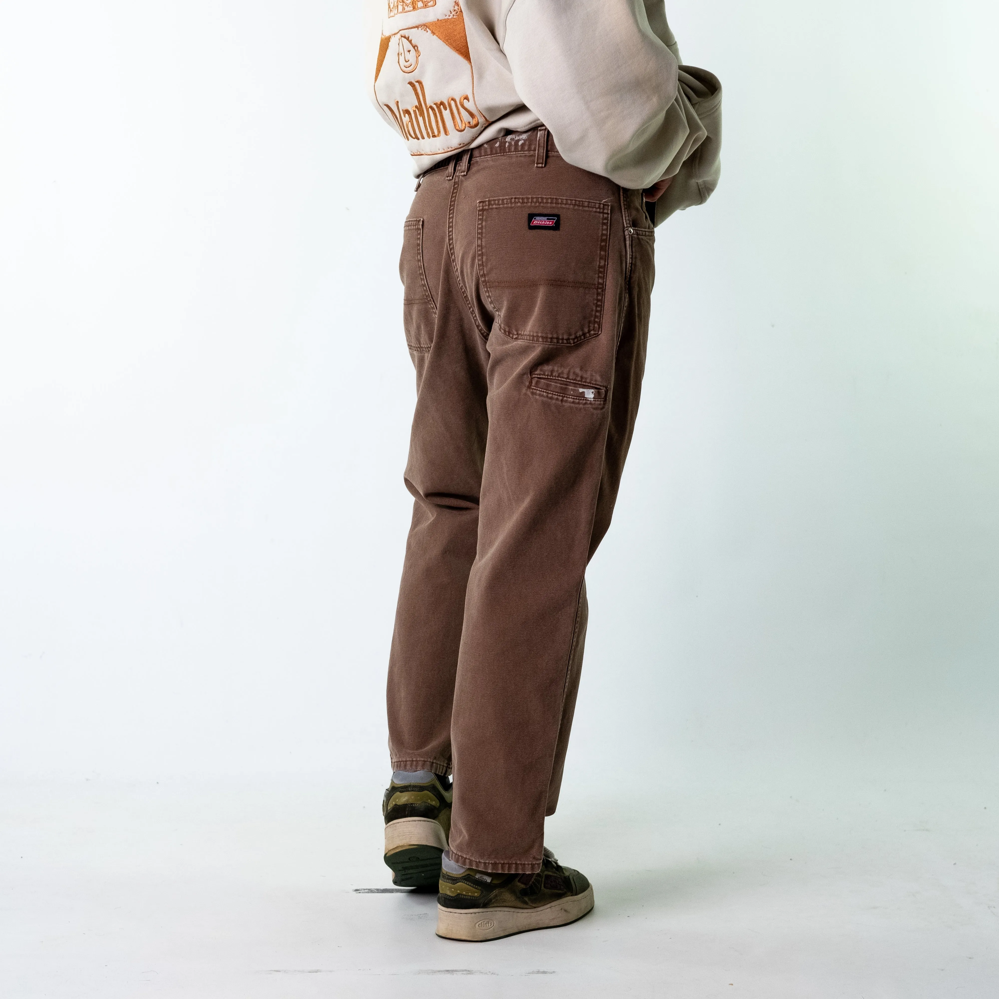 Brown 90s Dickies  Cargo Skater Trousers Pants Jeans (34x30)