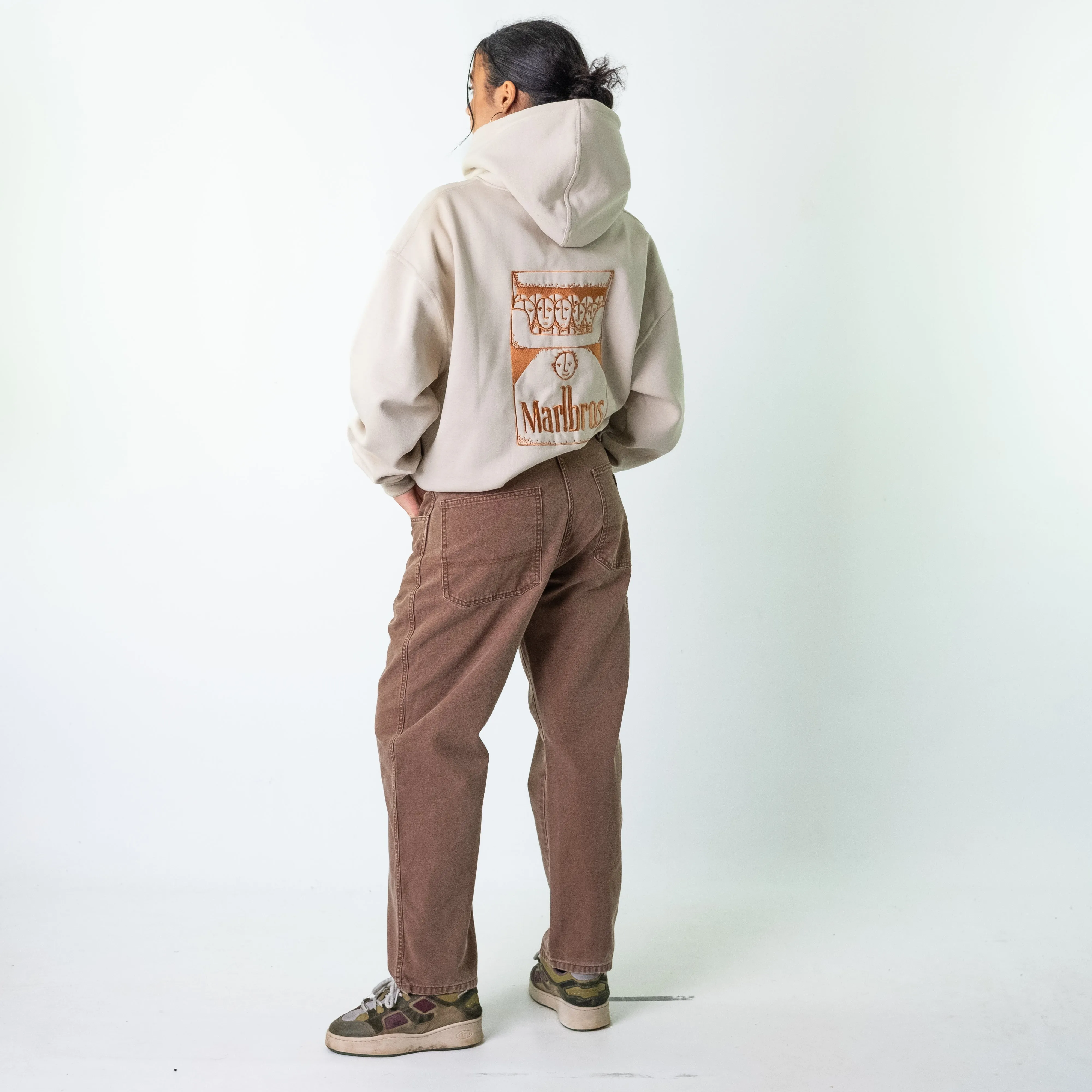 Brown 90s Dickies  Cargo Skater Trousers Pants Jeans (34x30)