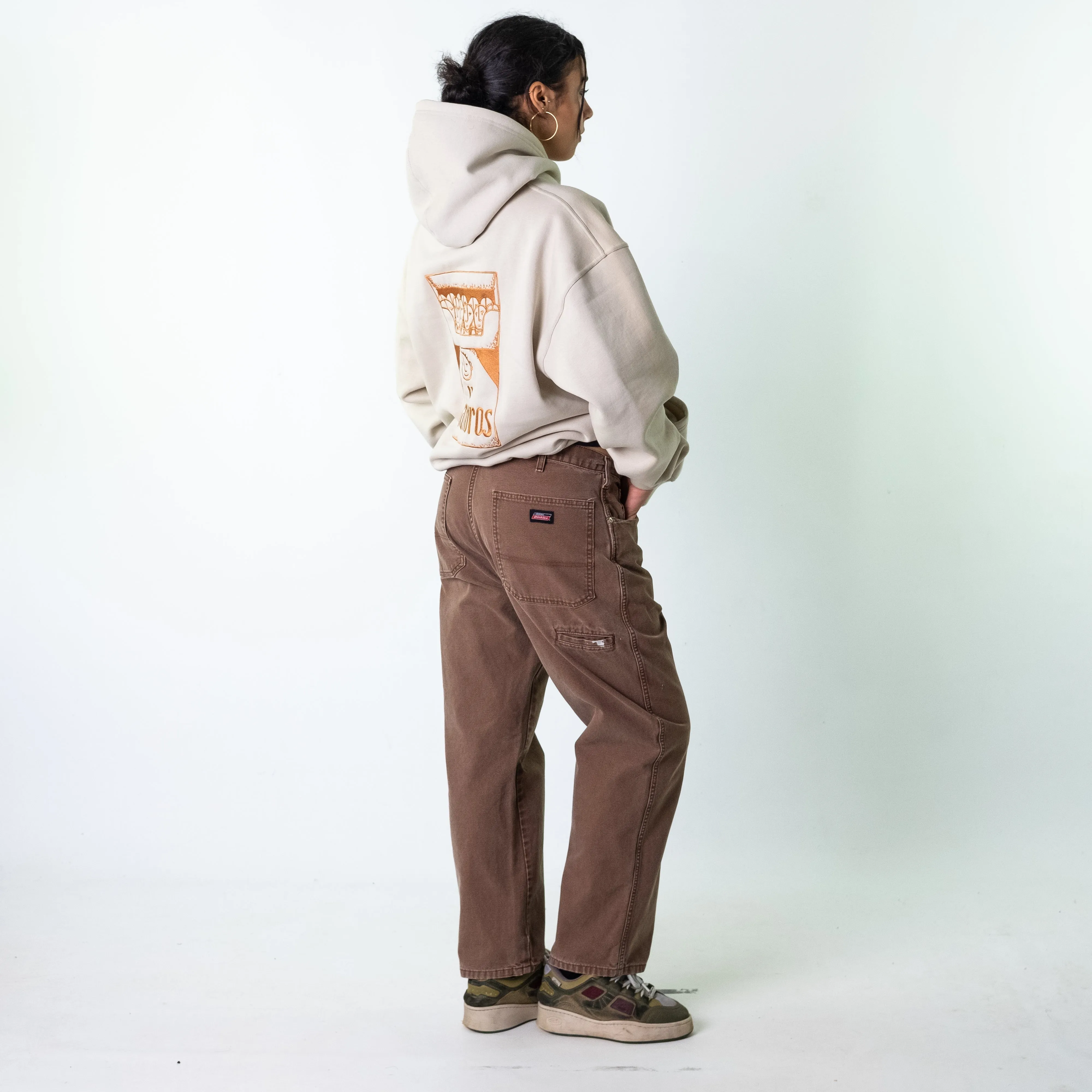 Brown 90s Dickies  Cargo Skater Trousers Pants Jeans (34x30)