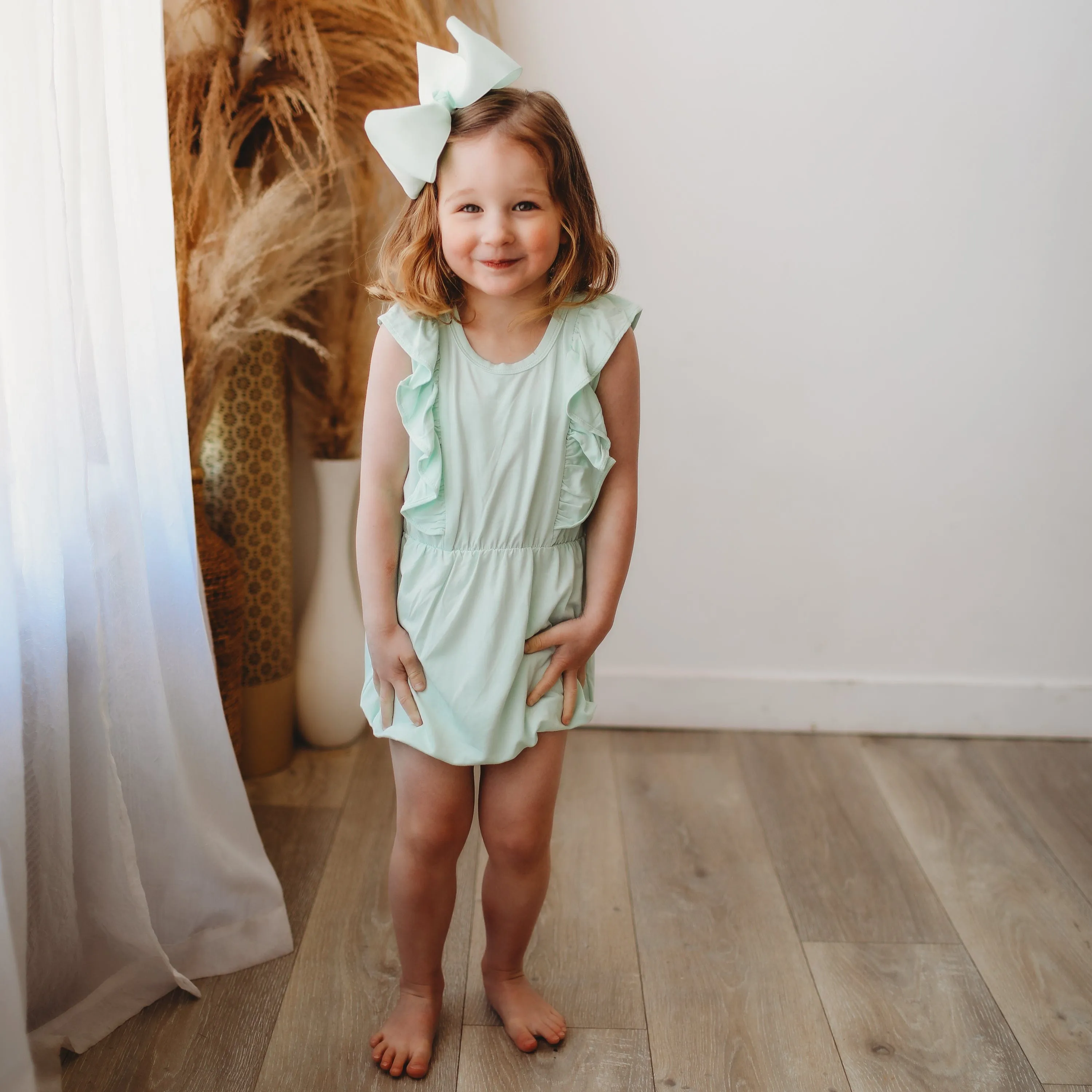 Bubble Romper in Mint