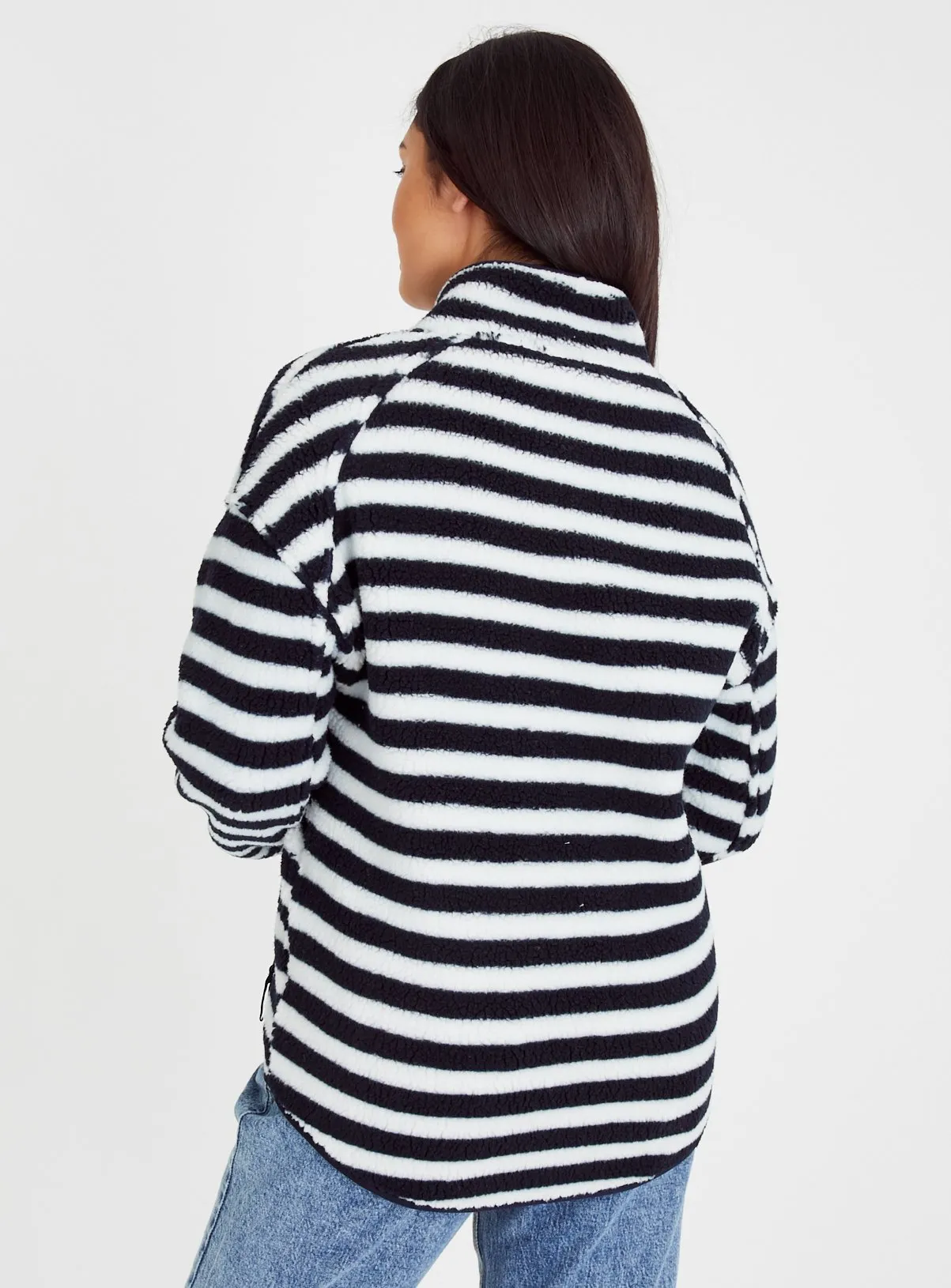 Buy Navy Stripe Fleece  24 | Hoodies and sweatshirts | Tu