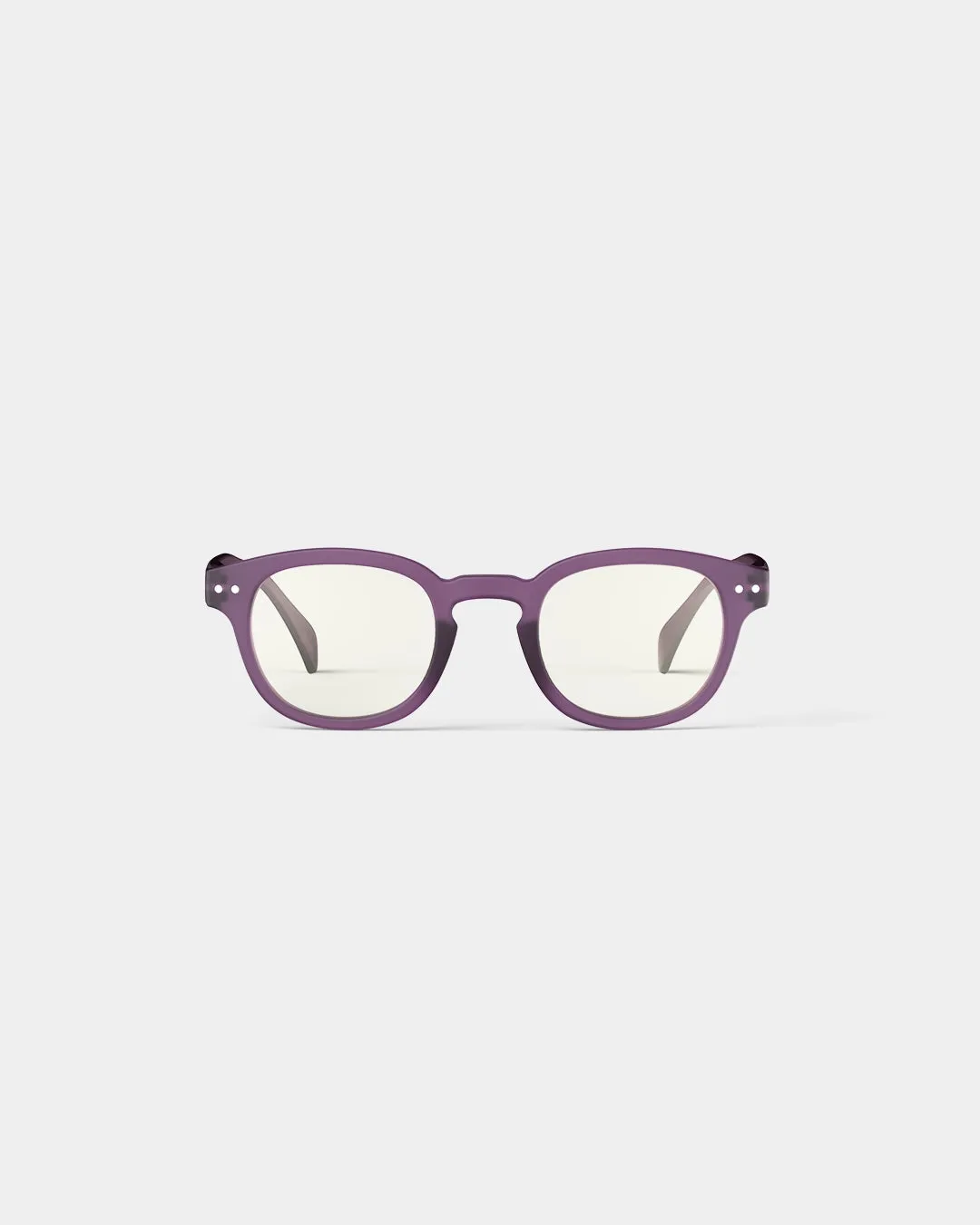 #C Shape Readers in Violet Scarf