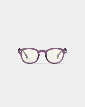 #C Shape Readers in Violet Scarf