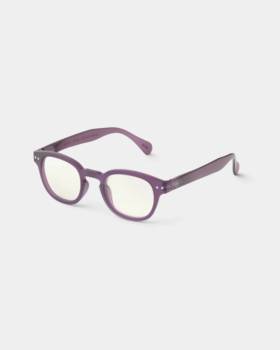 #C Shape Readers in Violet Scarf