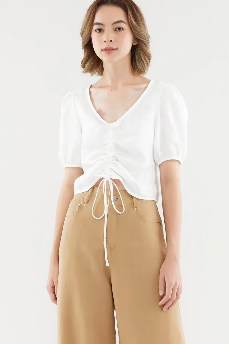 Camarin Ruched Crop Top