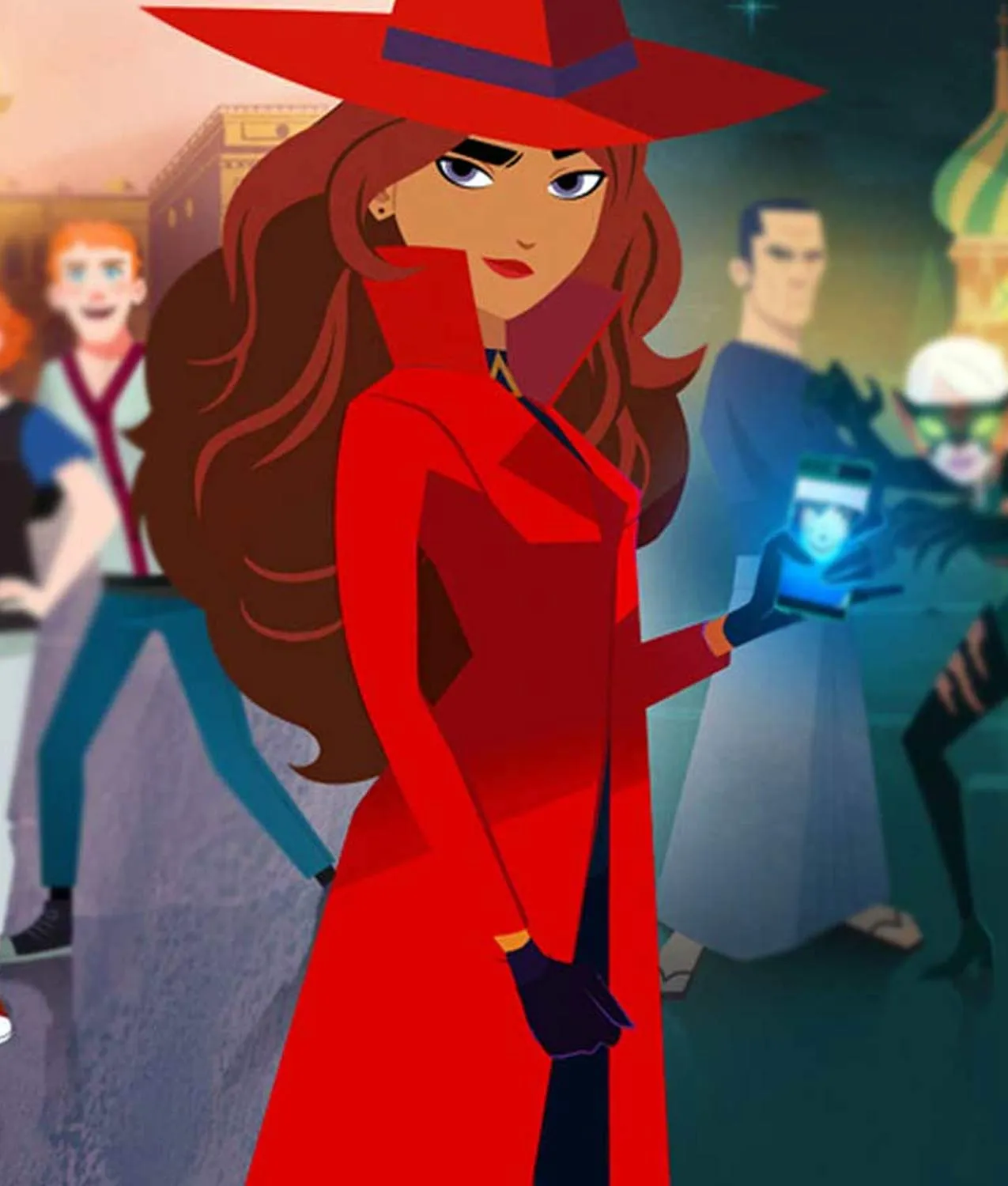 Carmen Sandiego S03 Red Coat | Carmen Sandiego Trench Coat