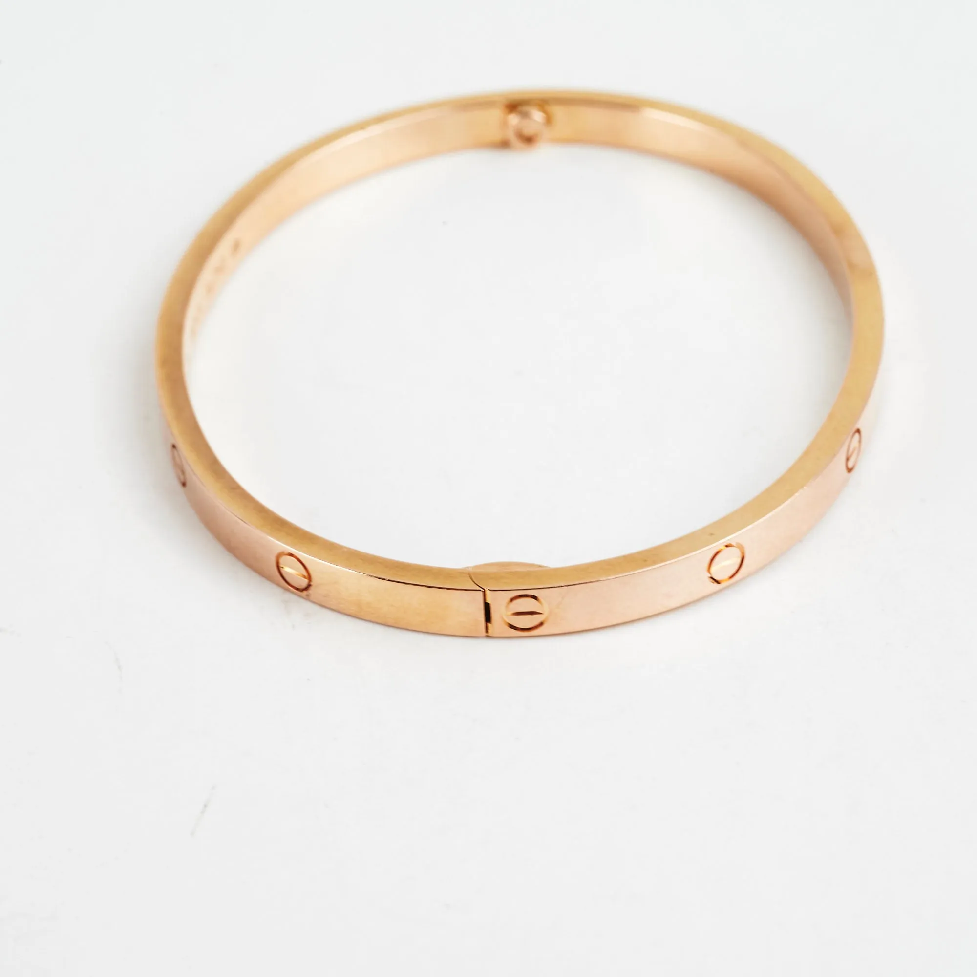 Cartier Small Love Pink Gold Bracelet Size 16