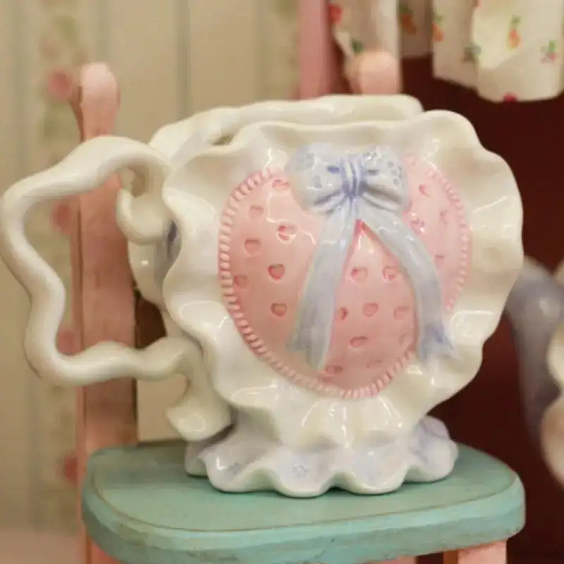 Ceramic Pink Love Teapot Plate - Kimi