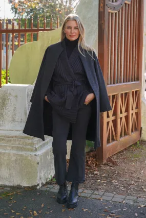 Charcoal Swing Coat