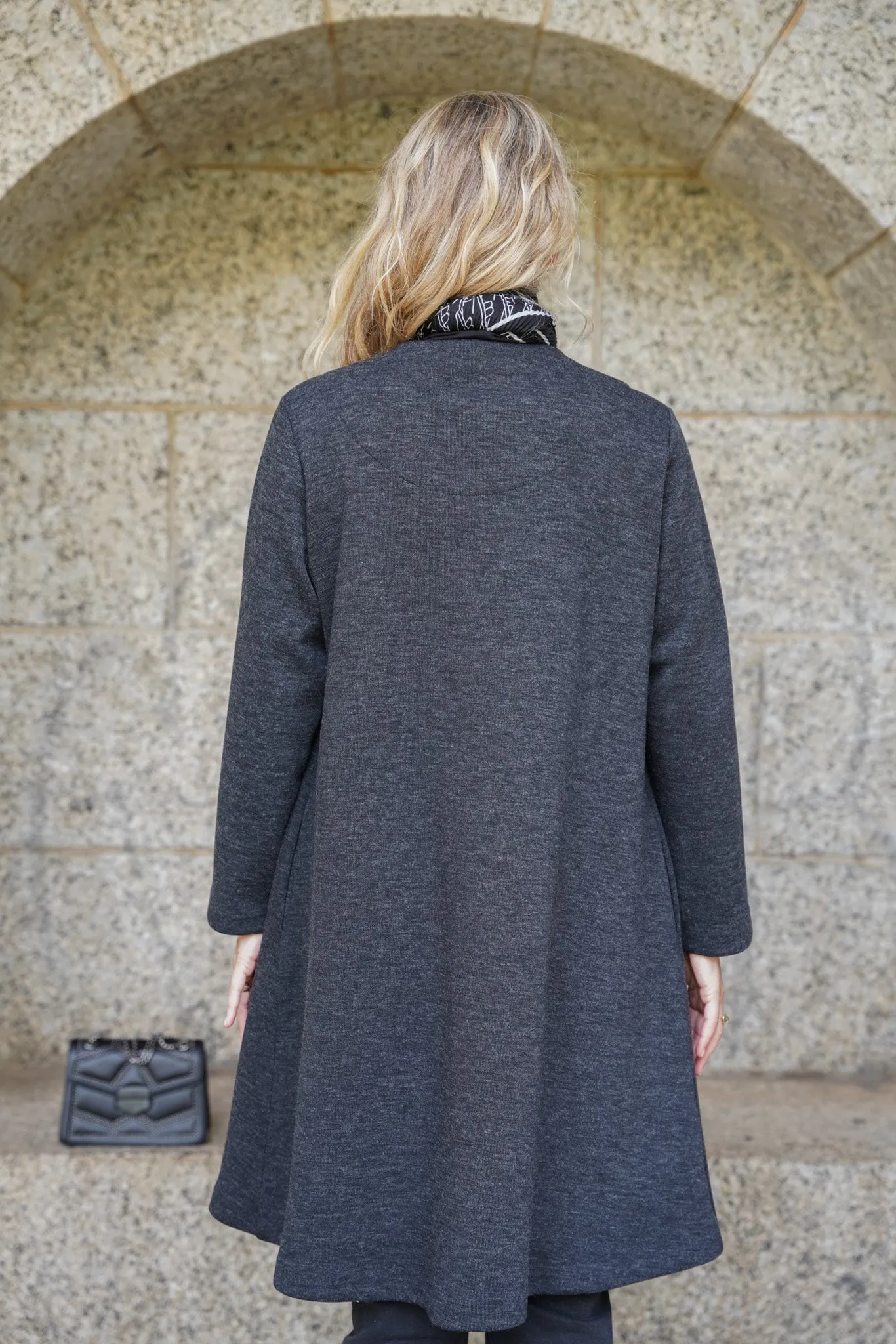 Charcoal Swing Coat