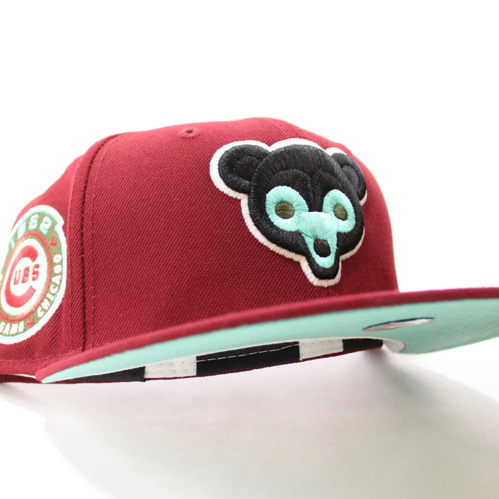 Chicago Cubs 1962 All-Star Game New Era 59Fifty Fitted Hat (Glow in the Dark Cardinal Mint Under Brim)