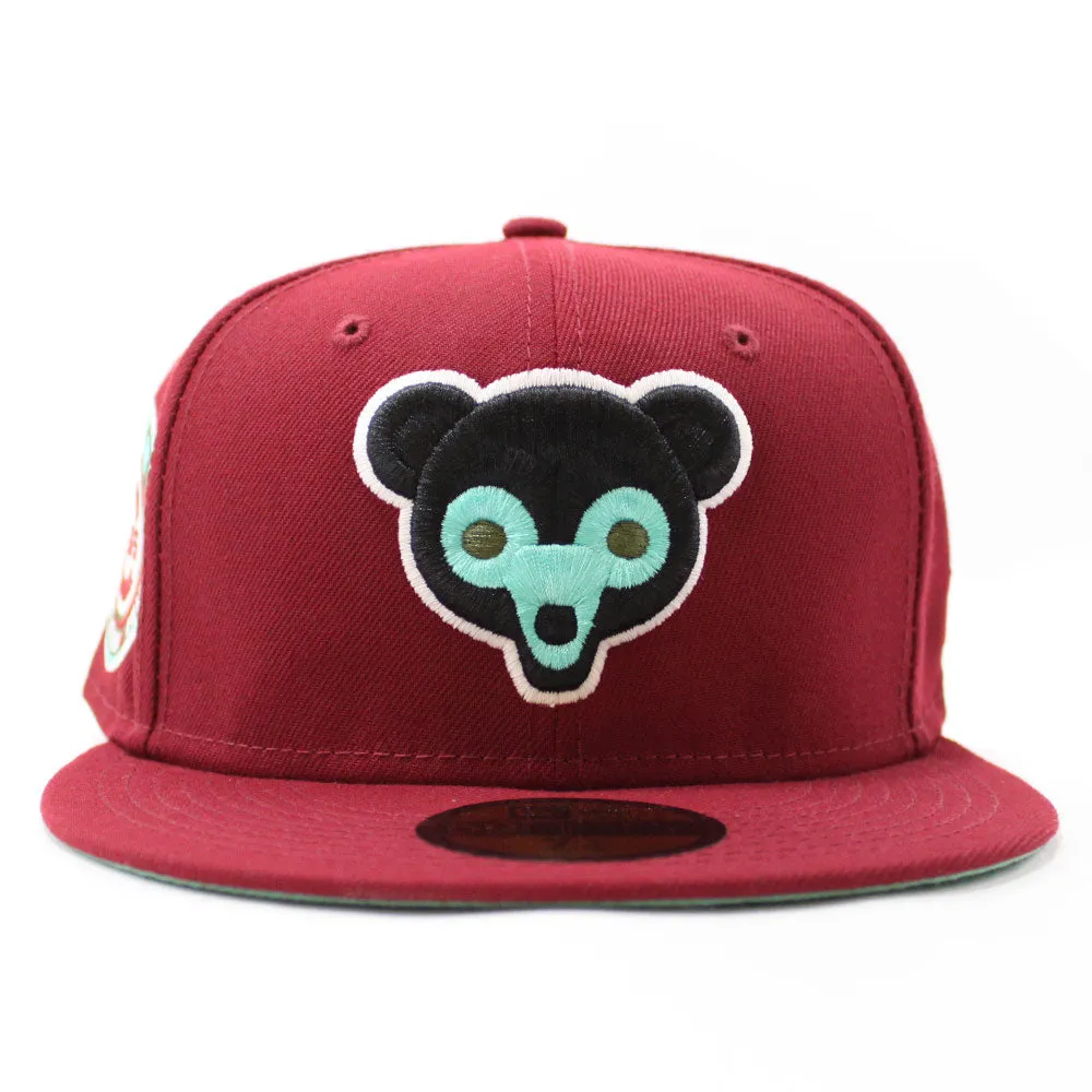 Chicago Cubs 1962 All-Star Game New Era 59Fifty Fitted Hat (Glow in the Dark Cardinal Mint Under Brim)