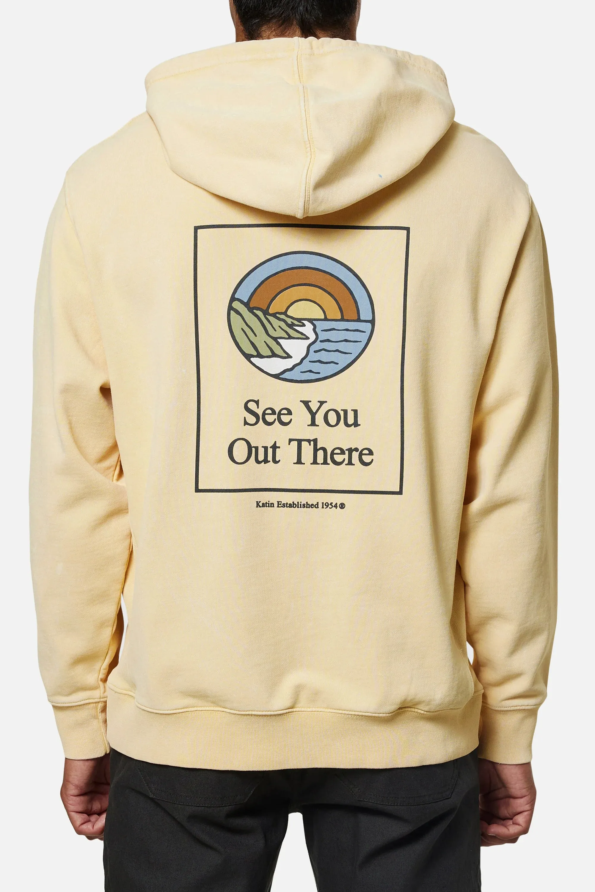 COASTAL HOODIE - Sun Yellow Sand Wash