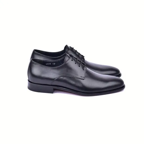 Corrente C00103-6806 Men's Shoes Black Calf-Skin Leather Derby Oxfords (CRT1492)