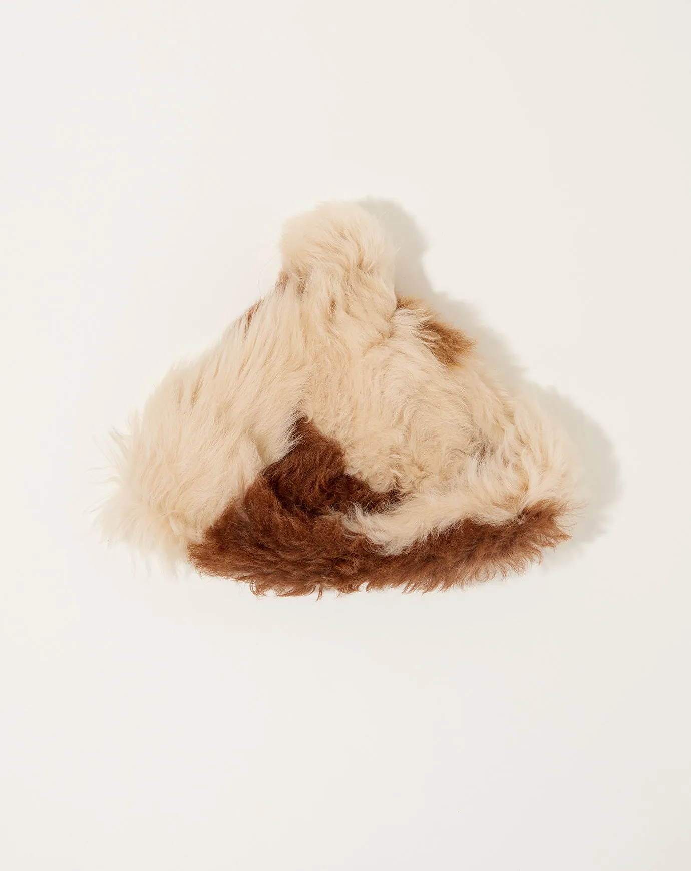 Cow Sheepskin Bobble Cap