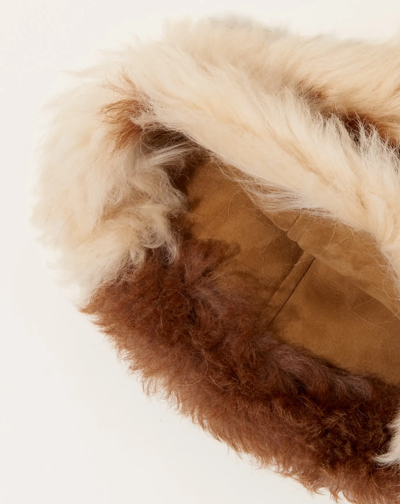 Cow Sheepskin Bobble Cap