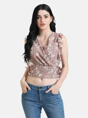 Cropped Ruffle Top