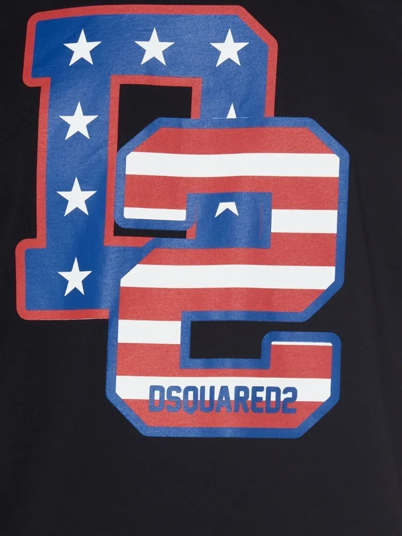 D SQUARED2  |Cotton Short Sleeves Logo Luxury T-Shirts