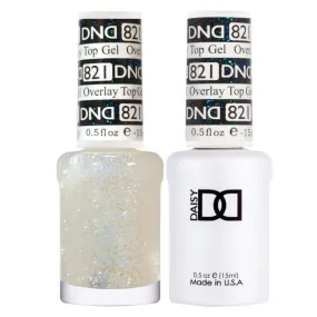 DND Duo Matching Color - OVERLAY GLITTER TOP GELS Collection - 821