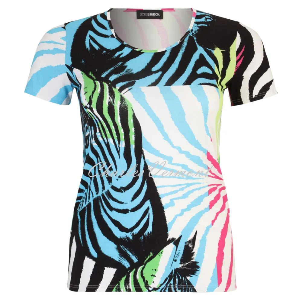 Doris Streich Zebra Print Top - Style 262226-70