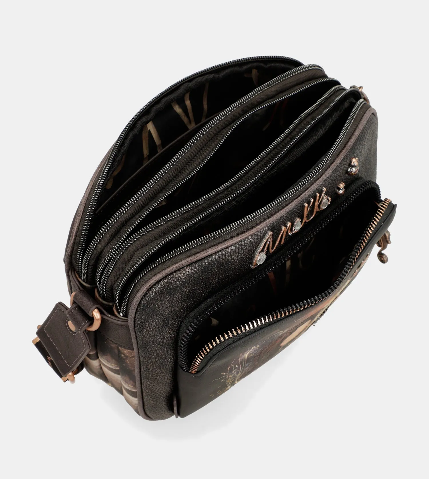 Dreamverse 3-compartment medium crossbody bag