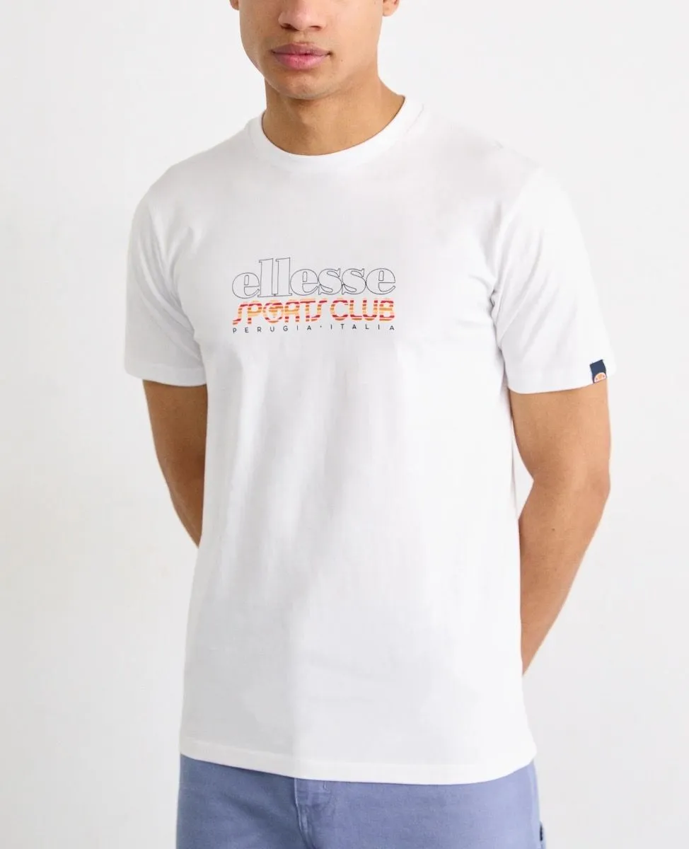 Ellesse Vettica Crew Neck Logo T-Shirt White