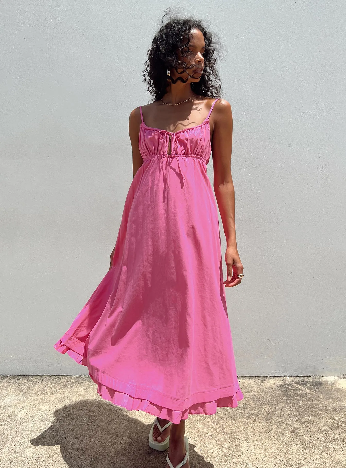 Empress Of Love Midi Dress Pink