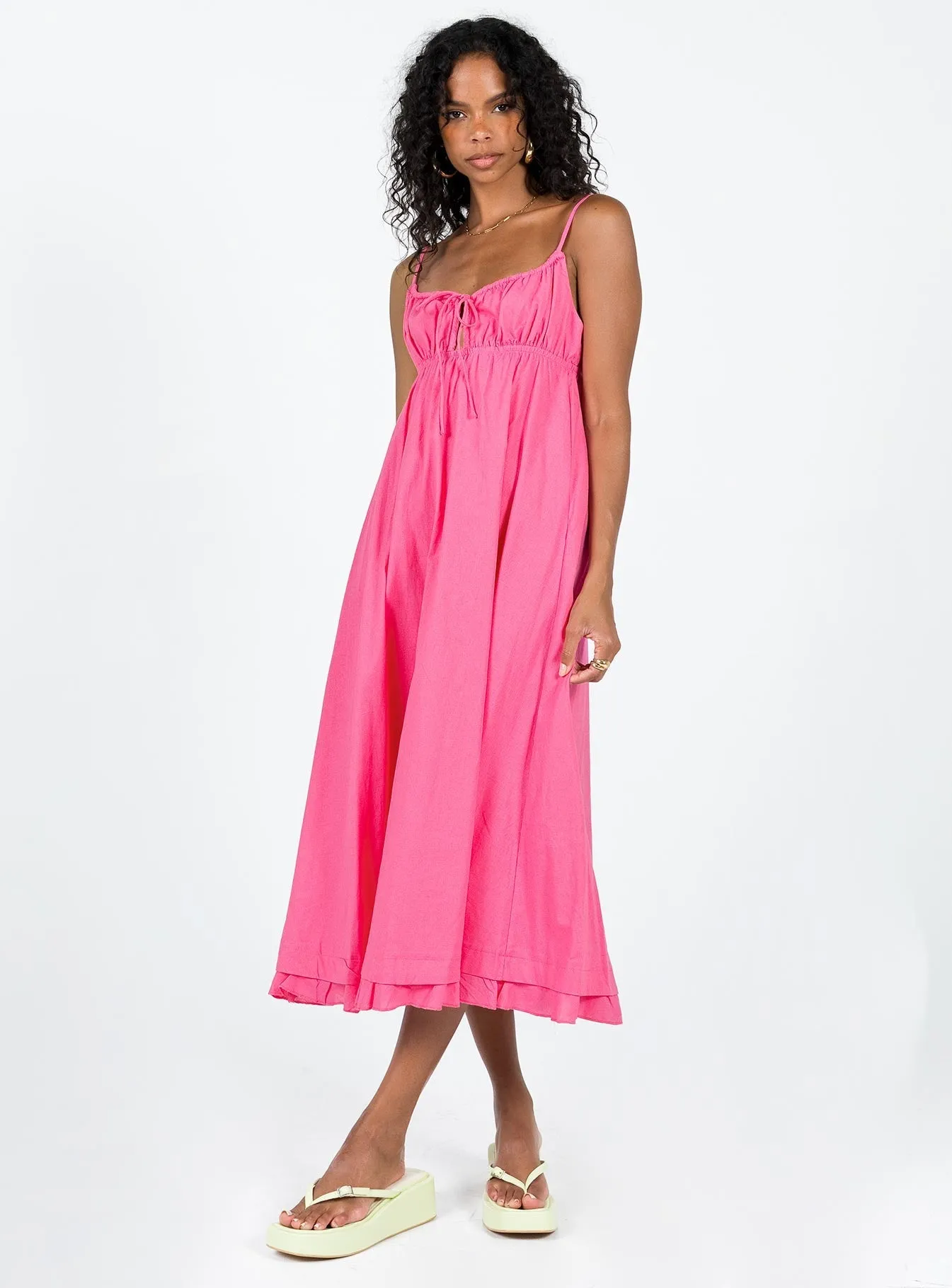 Empress Of Love Midi Dress Pink